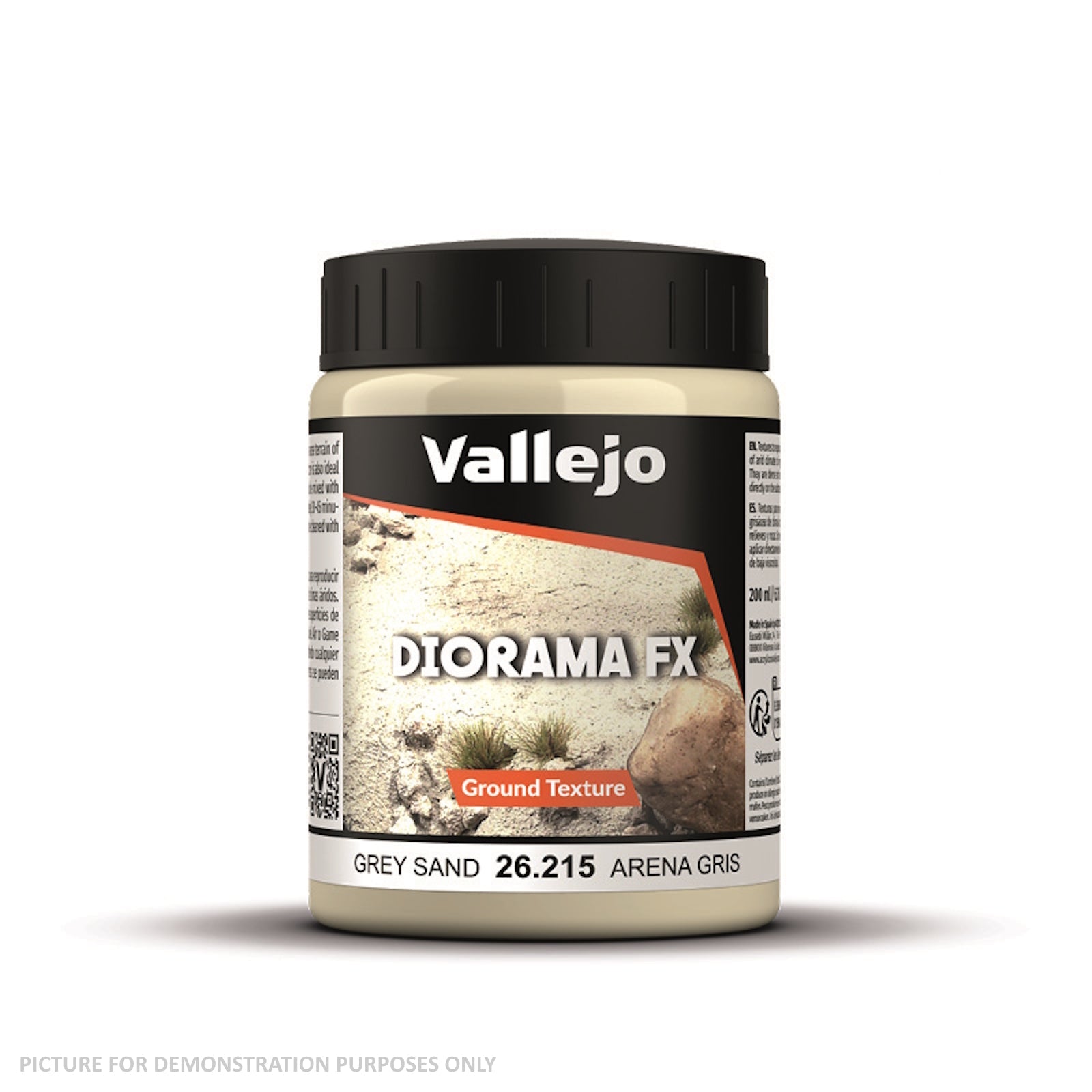 Vallejo Diorama Effects - 26.215 Ground Texture Acrylic Grey Sand 200ml